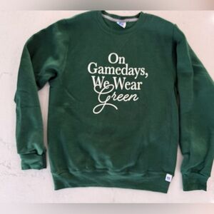 Russell Athletic Forest Green Sweatshirt - on Game Days we wear Green! Sz S